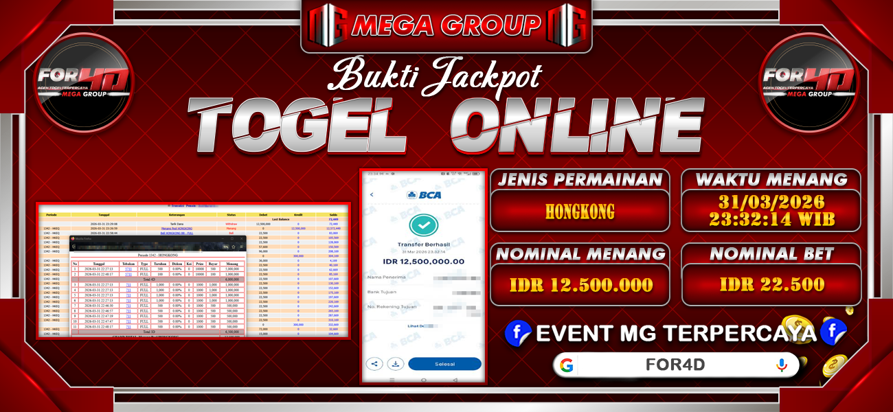 Bukti JP situs Okewla hari Selasa, 31 Maret 2026